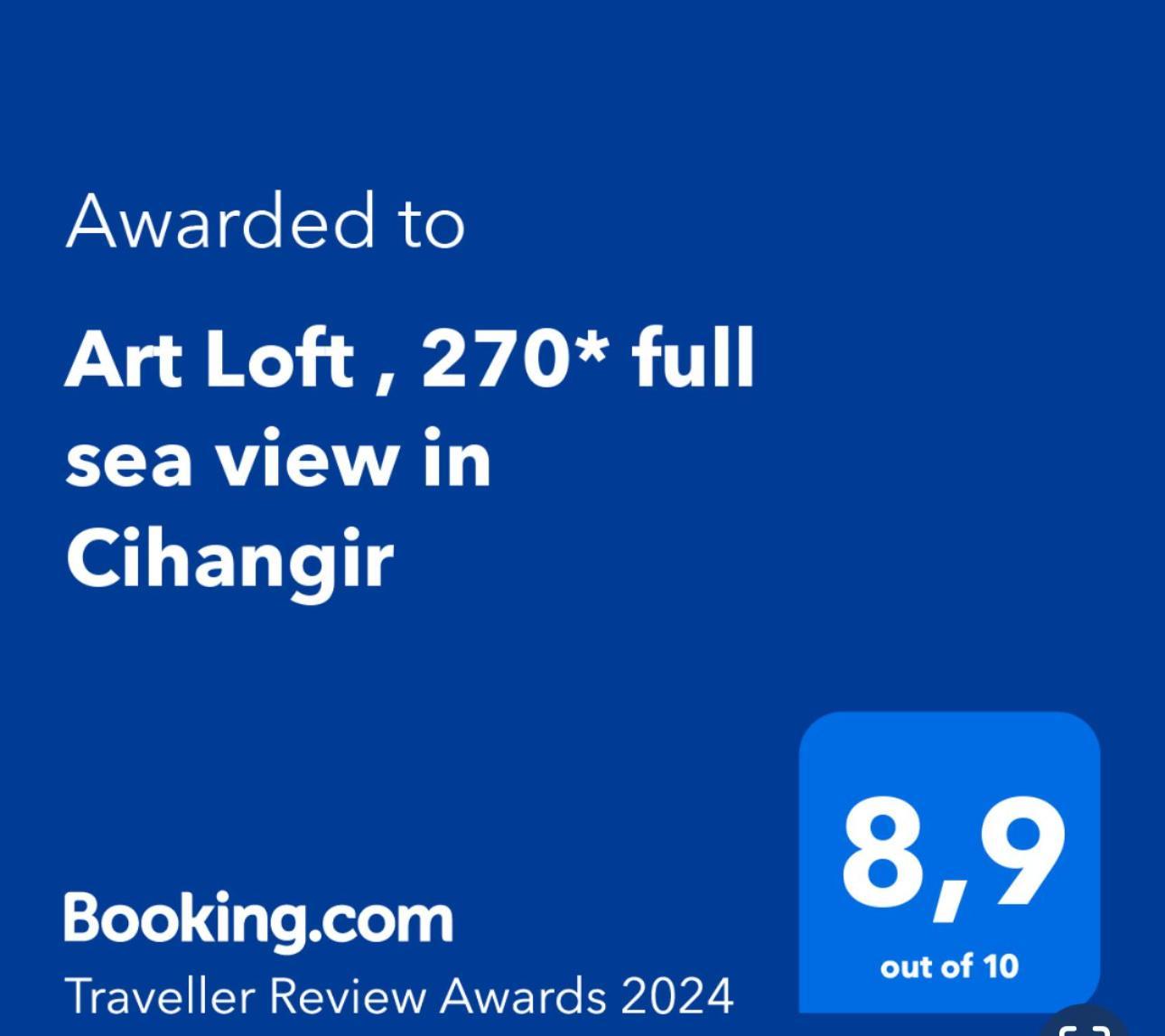 Art Loft , 270* Full Sea View In Cihangir Apartman Isztambul Kültér fotó